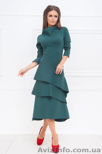 ДЕМИСЕЗОННОЕ ПЛАТЬЕ ФАИНА В ЗЕЛЕНОМ ЦВЕТЕ #1595824