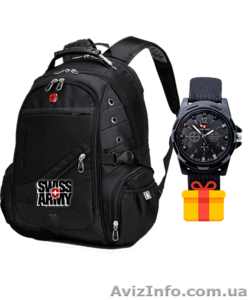  Швейцарский рюкзак SWISSGEAR   часы Swiss army в подарок #1595119