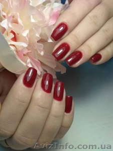 Маникюр,  покрытие гель лаком. #1596558