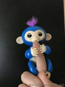 Интерактивная игрушка обезьянка Fingerlings Baby Monkey оптом из Китая #1597765