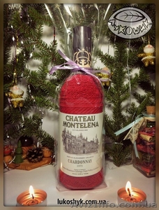 Новинка! Идеальный подарок,  Полотенце в виде Бутылки Вина! #1597737