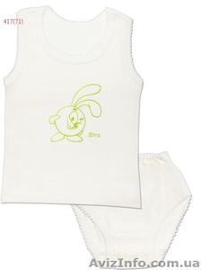 Детские комплекты майка и трусы для девочек оптом #1599221