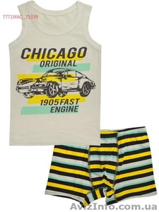 Детские комплекты майка и трусы для мальчиков оптом #1599224