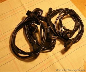 Кабели питания,  портативные компьютерные шнуры питания. б/у. #1431515