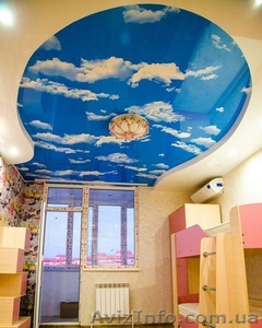 Двухуровневые натяжные потолки в Крыму #1602107