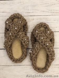 Тапки-шлепанцы Flip Flops ручной работы #1602464