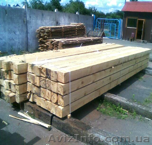 Брус сосновый сырой и сухостойный #1603114