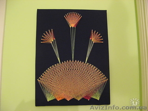 Никтографика ниточный дизайн искусство картины мастерство отдых  #1601114