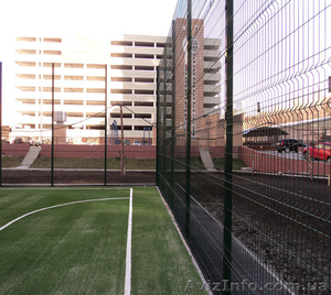 Сварной забор из сетки для дачи «РУБЕЖ» 3D с полимерным покрытием купить #1605127