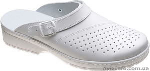 белые медицинские сабо на танкетке 07l #38567