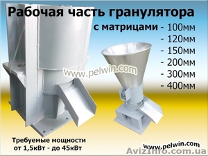 Рабочая часть гранулятора с плоской матрицей от 100мм #1611540