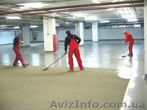 Устройство промышленного пола для автомойки,  СТО,  склада или магазина. #1609409