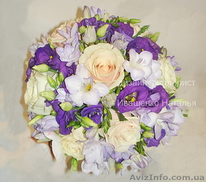 Свадебный букет из Васильков под заказ от ЦДС Свадебный Мир г.Киев. #1613748