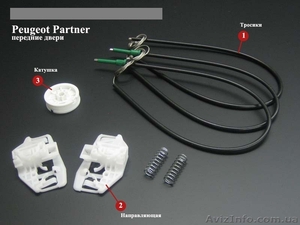 Ремкомплект стеклоподъемника пежо партнер peugeot partner #1613290