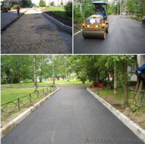 Асфальтування доріг.Укладка асфальта , бруківки, тротуарної плитки.Асфальтирование #1619632