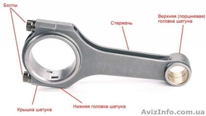 Шатуны укороченные,  усаженные 129мм #1623102