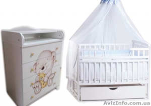 Акция! Премиум комплект! Новый! Комод,  кровать,  матрас,  постель #1624211