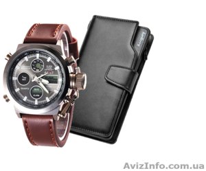 Часы AMST и клатч Baellerry в подарок #1623192