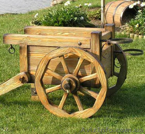 Телега садовая декоративная #1622417
