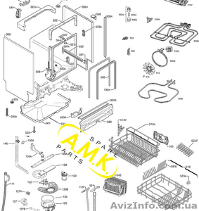 Оригинальные детали для посудомоечных машин Electrolux,  Gorenje,  Zanussi #1624358