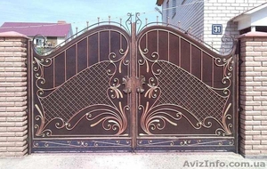 Заборы,  ворота из профнастила,  металла,  кованные,  калитки #1627692