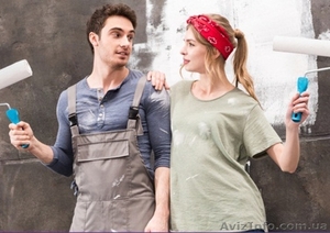 Покраска Поклейка обоев в Киеве  #1630626