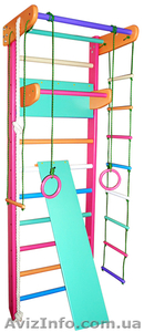 Спортивный уголок для ДЕВОЧЕК от 3 лет (полный комплект) #1629659