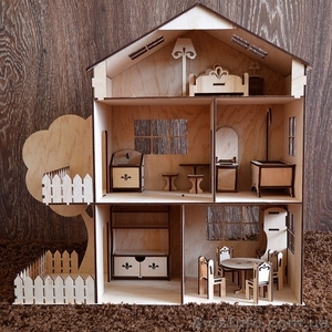 Кукольный домик,  дом для кукол ＋МЕБЕЛЬ В ПОДАРОК Дроп Опт #1638655