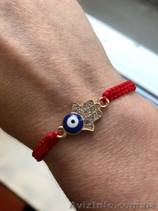 Браслеты с амулетами - обереги из красной нити. Харьков #1638200