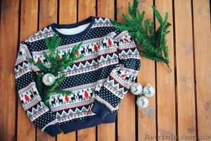 Новогодний свитер с оленями #1639398