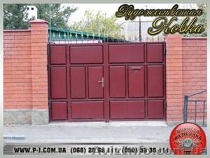 Ворота филенчатые «шоколадка» под заказ. #1037246