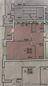 1-к,  50м.кв. новострой на Домостроительной #1641641