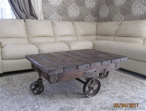 Стол в стиле лофт.  Журнальный стол. Стиль лофт. #1641538