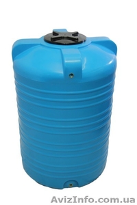 Ємність вертикальна на 1000 літрів харчова бочка пластикова,  бак для води #1644285