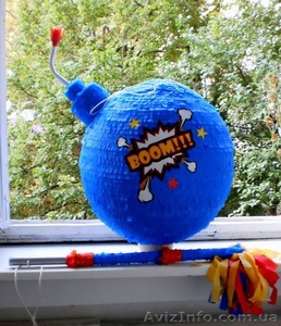 Пиньята бомба ( любого размера и цвета ) #834671