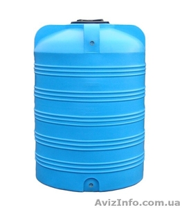 Ємність вертикальна на 1500 літрів,  харчова бочка пластикова,  бак для води #1644287