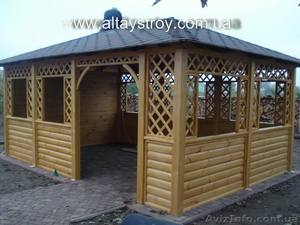 Беседки,  альтанки  деревянные. #429679