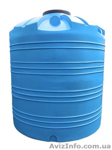 Ємність вертикальна на 10000 літрів,  харчова бочка пластикова,  бак для води #1644293