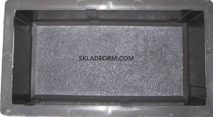 Формы для тротуарной плитки Кирпич шагрень 4, 5см #1644883