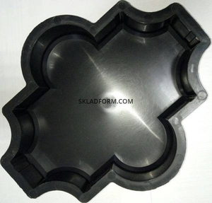Формы для тротуарной плитки Клевер гладкий 6 см #1644867