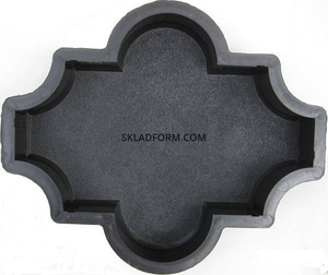 Формы для тротуарной плитки Клевер шагрень 6 см #1644865