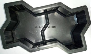 Формы для тротуарной плитки Волна с перегородкой #1644897