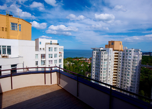 Пентхаус,  с двумя террасами,  вид на море,  Французский бульвар #1646734