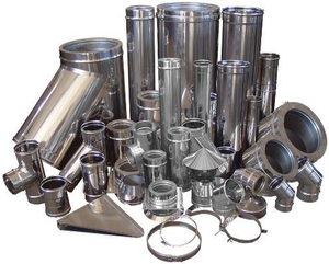 Комплектующие детали для одностенных и утепленных дымоходов #1648531