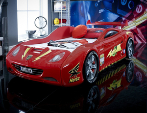 Детская Кровать машина F1 (красная). #1646864