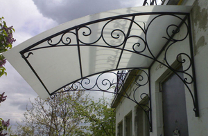 Козырек навесы над входом Запорожья. #1650384