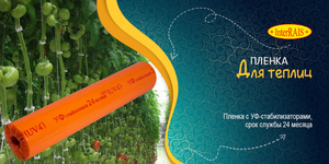 Пленка для теплиц СТ24 1500*100*100 Interrais стабилизация 24 месяцев #1510842