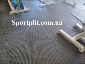Резиновое напольное покрытие в Тренажёрный зал. #1651952