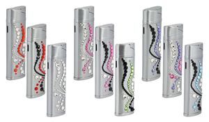 Уникальная коллекция зажигалок обклееных вручную кристаллами Сваровски купить оп #1653898