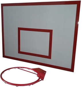 Баскетбольный щит металл 0, 9м. х 1, 2м. с кольцом #1545681